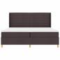 Preview: Boxspringbett mit Matratze Braun 140 x 200 cm Stoff