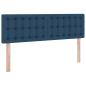 Preview: Bett mit Stauraum und LED mit Matratze Blau 140 x 200 cm Stoff