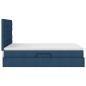 Preview: Aufbewahrungsbett mit Matratze Blau 140 x 200 cm Polyester
