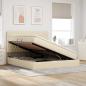 Preview: Bett mit Stauraum und LED mit LED Creme 180 x 200 cm Polyester