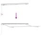 Preview: Einziehbare Markise Anthrazit 250 x 200 cm Stoff