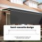 Preview: Einziehbare Markise Creme 350 x 200 cm Polyester und Aluminium