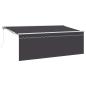 Preview: Einziehbare Markise Creme 350 x 200 cm Polyester und Aluminium