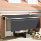 Preview: Einziehbare Markise Anthrazit 350 x 200 cm