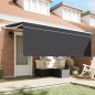 Preview: Einziehbare Markise Anthrazit 350 x 200 cm