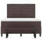 Preview: Boxspringbett mit Matratze Dunkelbraun 140 x 190 cm Stoff