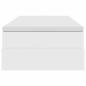 Preview: Aufbewahrungsbett mit Matratze Weiß 100 x 200 cm Kunstleder