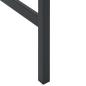 Preview: Bartisch Schwarz 50x50x110 cm Pulverbeschichteter Stahl