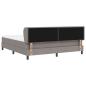 Preview: Boxspringbett mit Matratze Taupe 180 x 200 cm Stoff