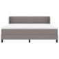 Preview: Boxspringbett mit Matratze Taupe 180 x 200 cm Stoff