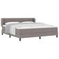 Preview: Boxspringbett mit Matratze Taupe 180 x 200 cm Stoff