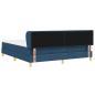 Preview: Boxspringbett mit Matratze mit Kopfteil Blau 180 x 200 cm Stoff