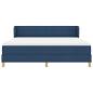 Preview: Boxspringbett mit Matratze mit Kopfteil Blau 180 x 200 cm Stoff
