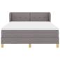 Preview: Boxspringbett mit Matratze Taupe 160 x 200 cm Stoff