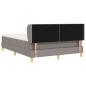 Preview: Boxspringbett mit Matratze Taupe 160 x 200 cm Stoff