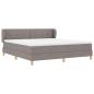 Preview: Boxspringbett mit Matratze Taupe 180 x 200 cm Stoff