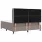 Preview: Boxspringbett mit Matratze Taupe 180 x 200 cm Stoff