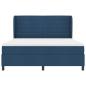 Preview: Boxspringbett mit Matratze mit Kopfteil Blau 180 x 200 cm Stoff