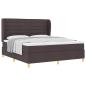 Preview: Boxspringbett mit Matratze Dunkelgrau 90x190 cm Dunkelbraun