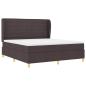 Preview: Boxspringbett mit Matratze Dunkelgrau 90x190 cm Dunkelbraun