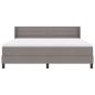 Preview: Boxspringbett mit Matratze Taupe 200 x 180 cm Polyester