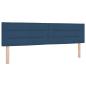 Preview: Boxspringbett mit Matratze Blau 200 x 180 cm Polyester