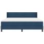Preview: Boxspringbett mit Matratze Blau 200 x 180 cm Polyester