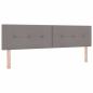 Preview: Boxspringbett mit Kopfteil Taupe 200 x 180 cm Stoff