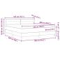 Preview: ARDEBO.de - Boxspringbett mit Matratze mit Kopfteil Blau 180 x 200 cm Stoff