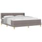 Preview: Boxspringbett mit Matratze Taupe 180 x 200 cm Stoff