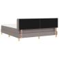Preview: Boxspringbett mit Matratze Taupe 180 x 200 cm Stoff