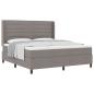 Preview: Boxspringbett mit Matratze Taupe 180 x 200 cm Stoff