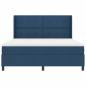 Preview: Boxspringbett mit Matratze mit Kopfteil Blau 180 x 200 cm Stoff
