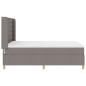 Preview: Boxspringbett mit Matratze Taupe 160 x 200 cm Stoff