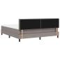Preview: Boxspringbett mit Matratze mit LED Taupe 180 x 200 cm Stoff