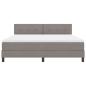 Preview: Boxspringbett mit Matratze mit LED Taupe 180 x 200 cm Stoff