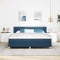 Preview: LED Boxspringbett mit Matratze mit LED Blau 180 x 200 cm Stoff