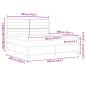 Preview: LED Boxspringbett mit Matratze Blau 180 x 200 cm Stoff