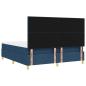 Preview: LED Boxspringbett mit Matratze Blau 180 x 200 cm Stoff