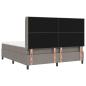 Preview: LED Boxspringbett mit Matratze Taupe 180 x 200 cm Stoff