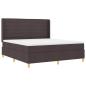Preview: Boxspringbett mit Matratze Braun 140 x 200 cm Stoff