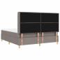 Preview: Boxspringbett mit Matratze Taupe 140 x 200 cm Stoff