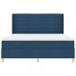 Preview: Boxspringbett mit Matratze mit Kopfteil Blau 140 x 200 cm Stoff