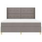 Preview: Boxspringbett mit Matratze Taupe 140 x 200 cm Stoff