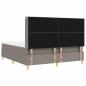 Preview: Boxspringbett mit Matratze Taupe 140 x 200 cm Stoff
