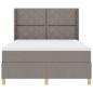 Preview: Boxspringbett mit Matratze Taupe 160 x 200 cm Stoff