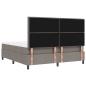 Preview: Boxspringbett mit Matratze Taupe 180 x 200 cm Stoff