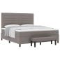 Preview: Boxspringbett mit Matratze Taupe 180 x 200 cm Stoff