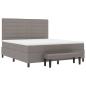 Preview: Boxspringbett mit Matratze Taupe 180 x 200 cm Stoff