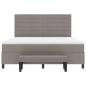 Preview: Boxspringbett mit Matratze Taupe 180 x 200 cm Stoff